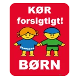 Kør forsigtigt! Børn. Skilt