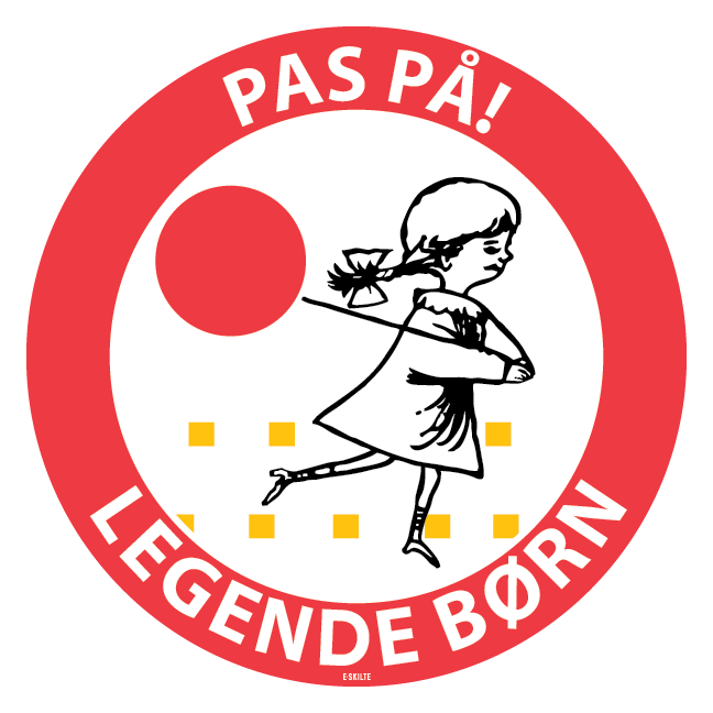 Pas på legende børn Skilt