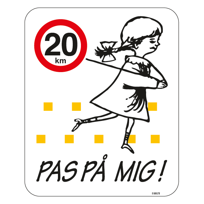 Pas på mig skilt - 20 km