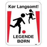 Pas på legende børn skilt