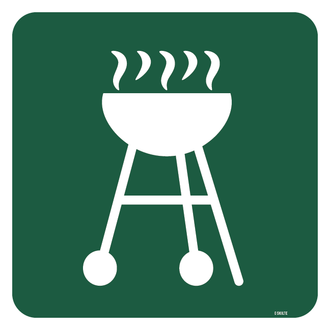 Grill skilt - Naturstyrelsen