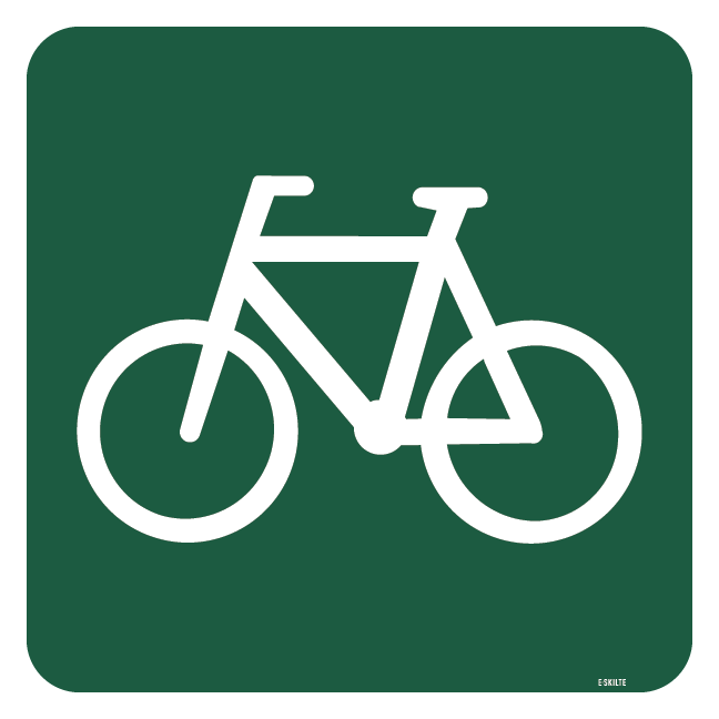 Cykelsti skilt - Naturstyrelsen