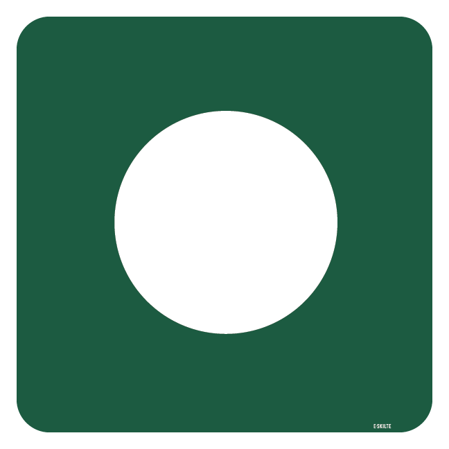 Hvid rute skilt - Naturstyrelsen