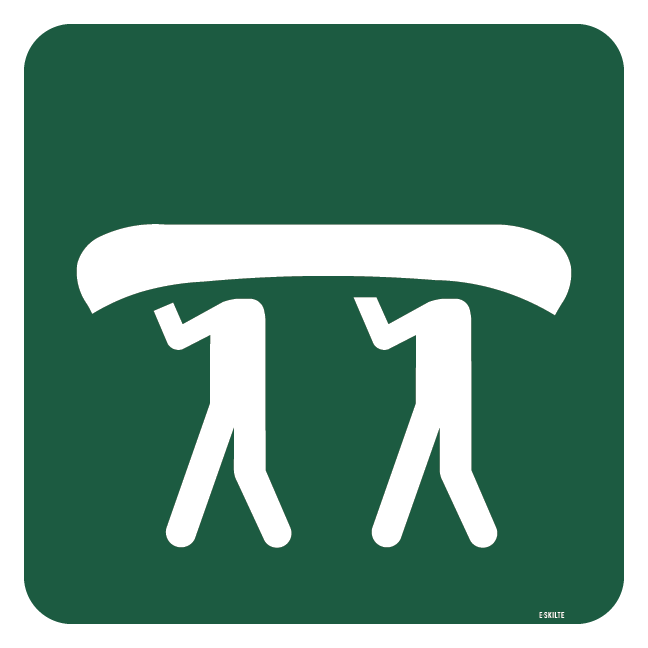 Kanooverbæring skilt - Naturstyrelsen