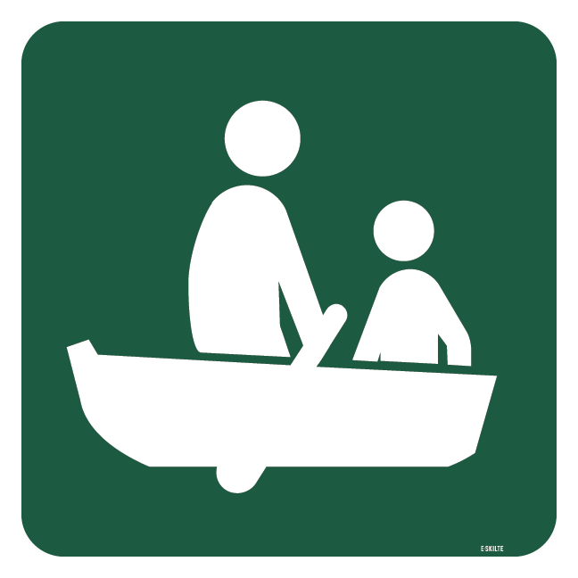 Jollehavn skilt - Naturstyrelsen