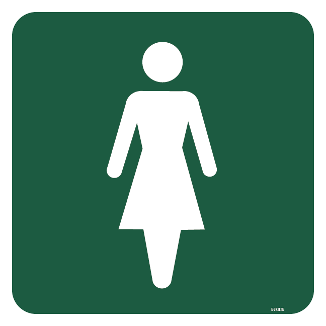 Dametoilet skilt - Naturstyrelsen