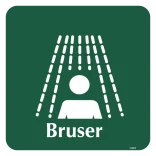 Bruser skilt - Naturstyrelsen