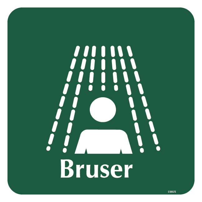 Bruser skilt - Naturstyrelsen