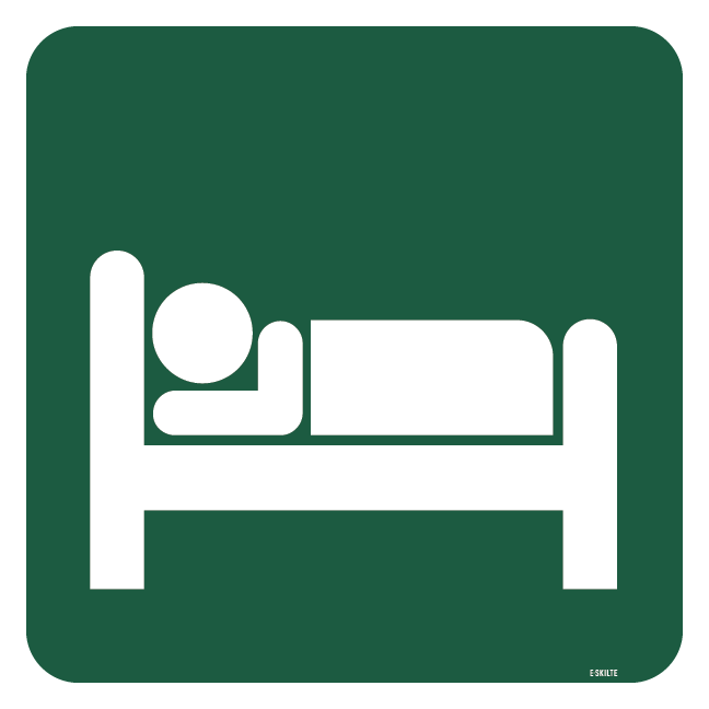 Hotel skilt - Naturstyrelsen