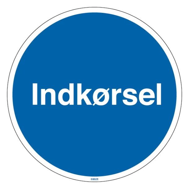 Indkørsel Skilt