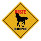 HESTE Transport skilt