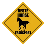 HESTE HORSE Transport skilt