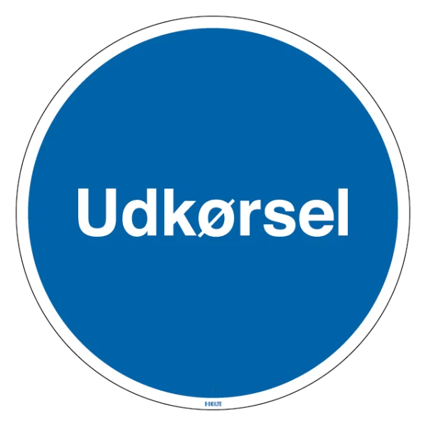 Udkørsel Skilt