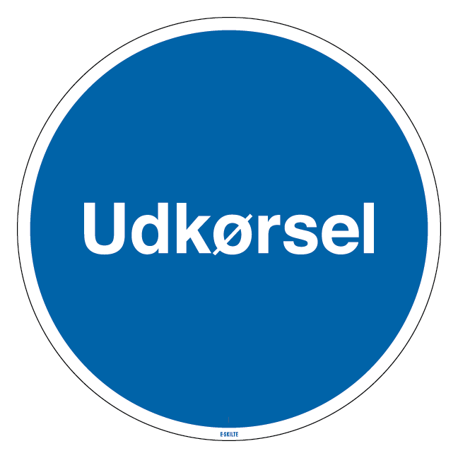 Udkørsel Skilt