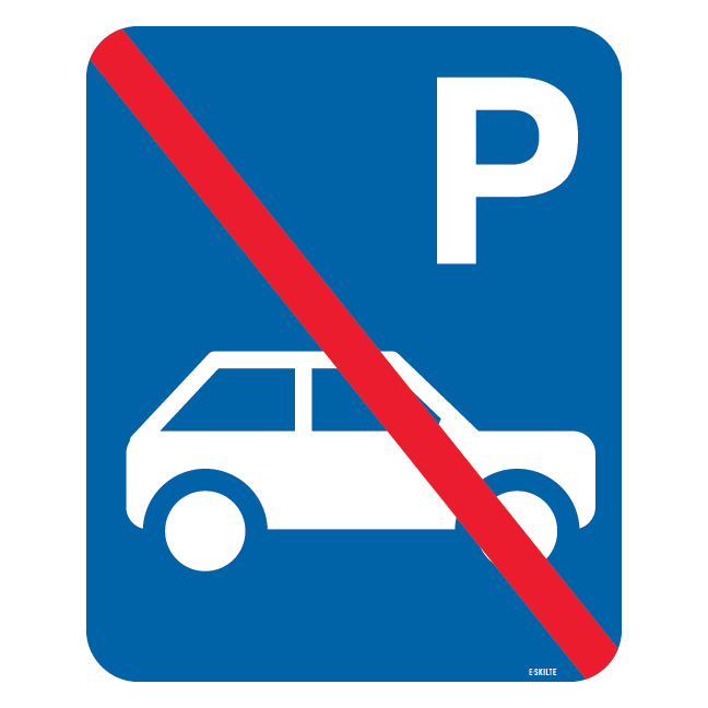 Parkerings skilt P bil skilt