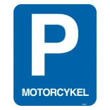 Parkerings skilt P motorcykel skilt