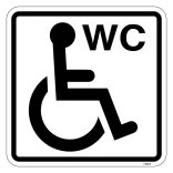 Handicap WC piktogram skilt