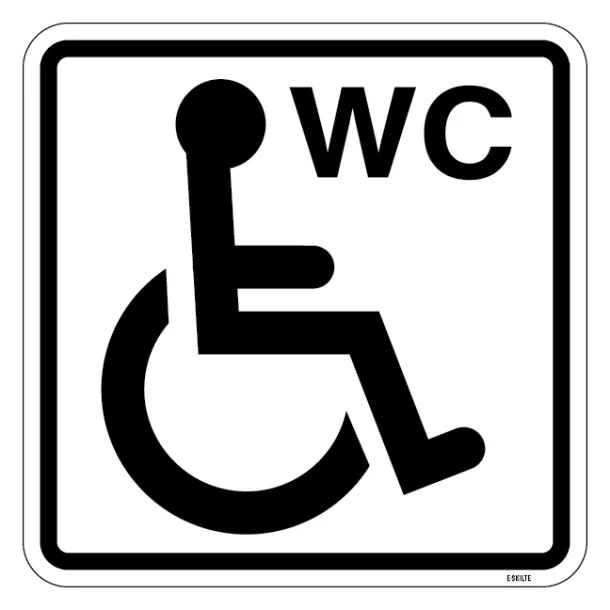 Handicap WC piktogram skilt