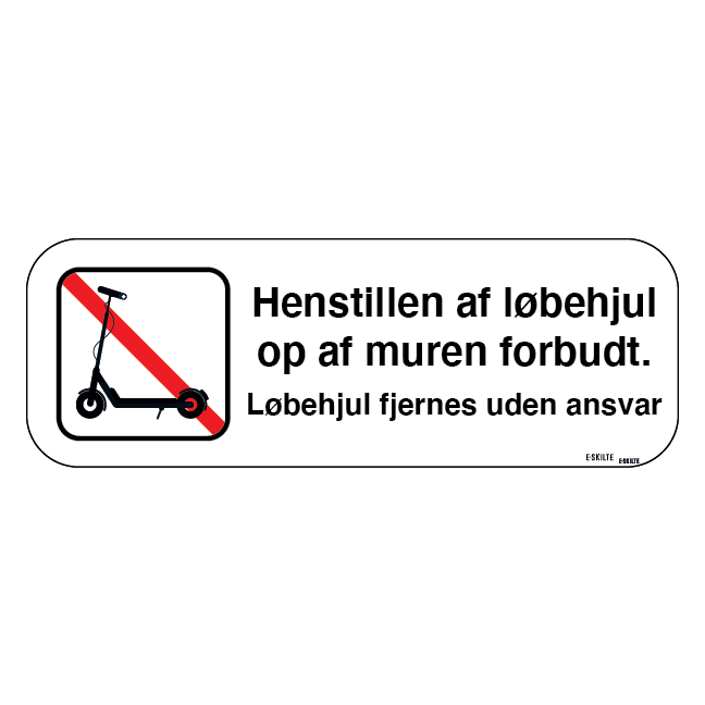 P Kun for ejendommens beboere. skilt