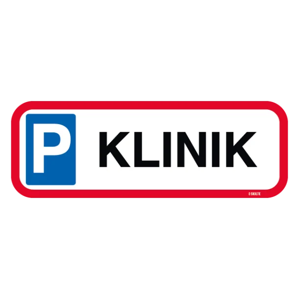 P Klinik skilt