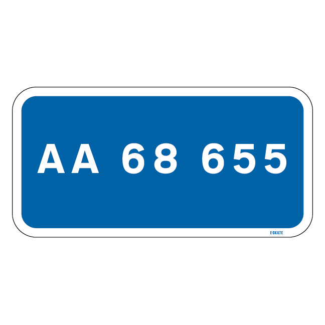 P undertavle. P skilt