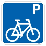 P cykler. Piktogram skilt