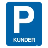 P kunder Skilt