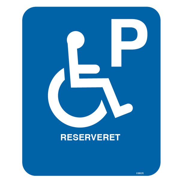 Handicapparkeringsplads reserveret til nr. plade - Image 2