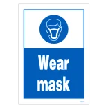 Wear Mask: Påbudsskilt