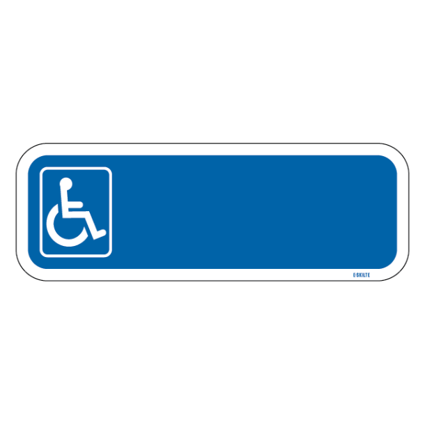 Parkeringsskilt – Handicapskilt med nummerplade / registeringsnummer