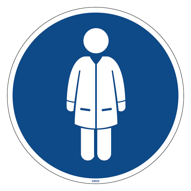 Kittel er påbudt i området påbudsskilt