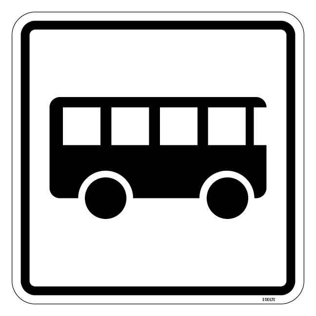 Bus - piktogram skilt