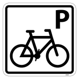 Cykel P - piktogram skilt