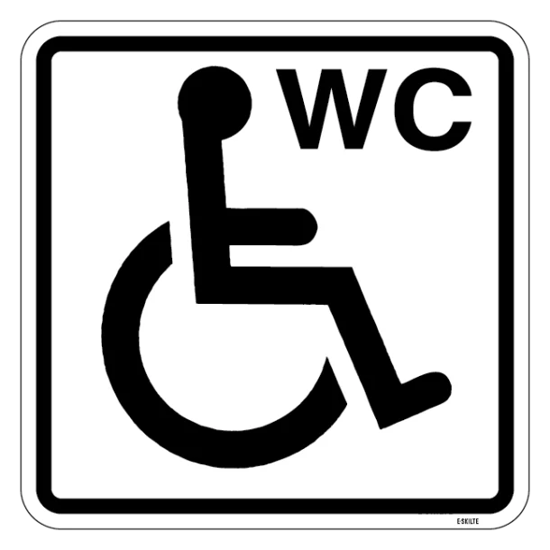 Handicap wc piktogram skilt