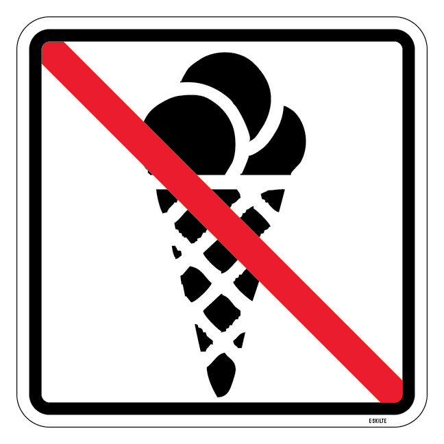 Is forbud - piktogram skilt