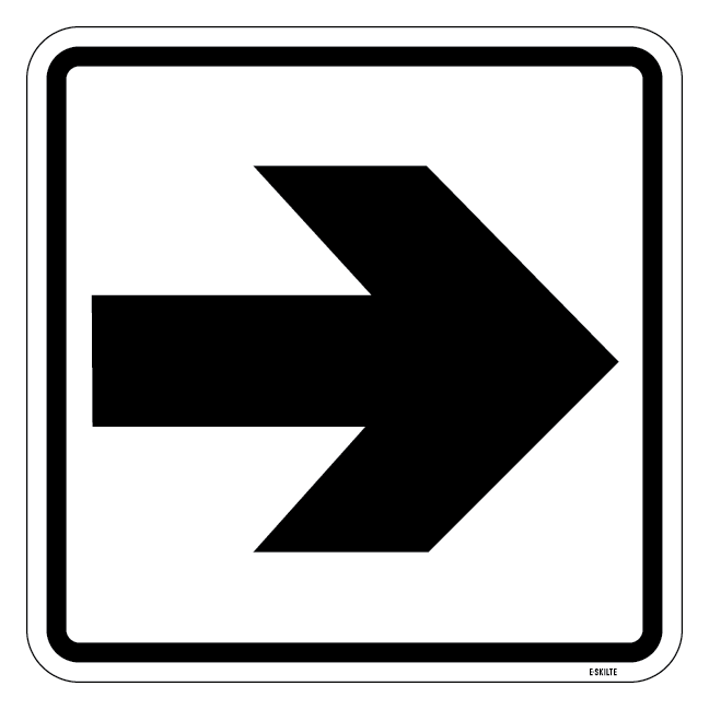 Pil - piktogram skilt