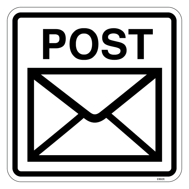Post - piktogram skilt