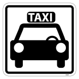 Taxi - piktogram skilt