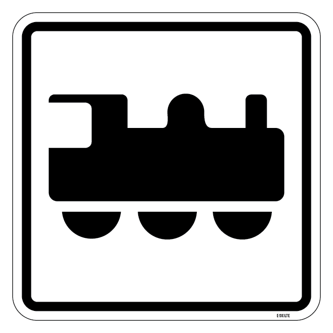 Tog - piktogram skilt