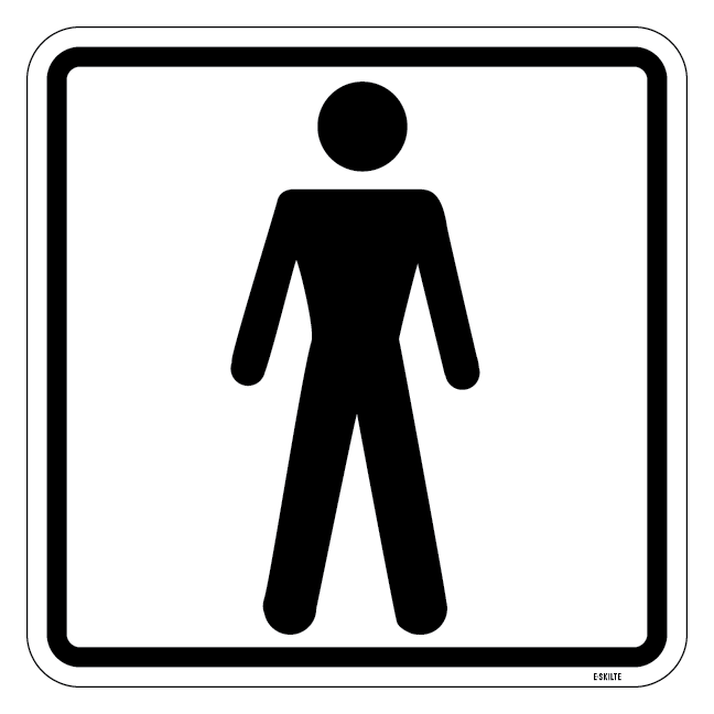 Mand piktogram skilt