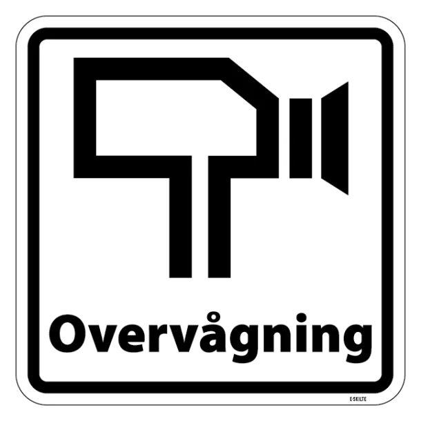 Overvågningsskilt - Piktogram