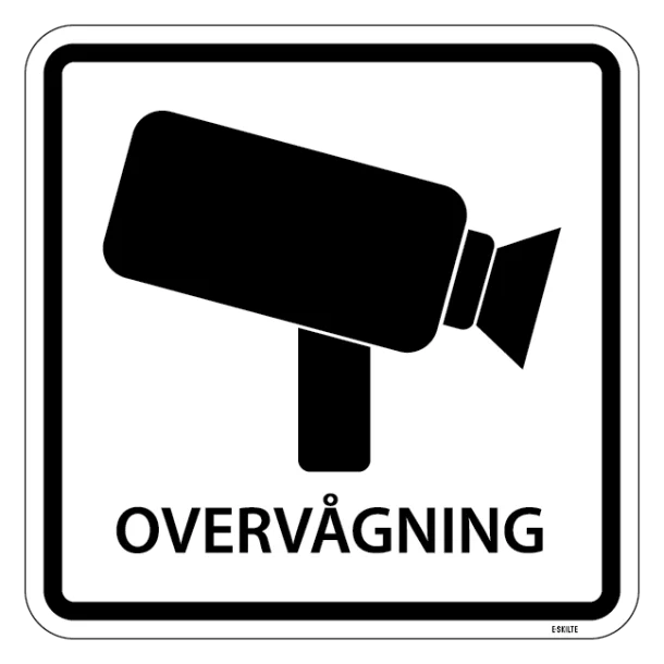 Overvågningsskilt - Piktogram