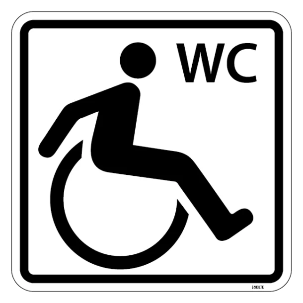 Handicap WC piktogram skilt