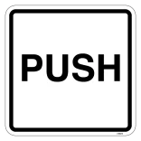 PUSH - piktogram skilt