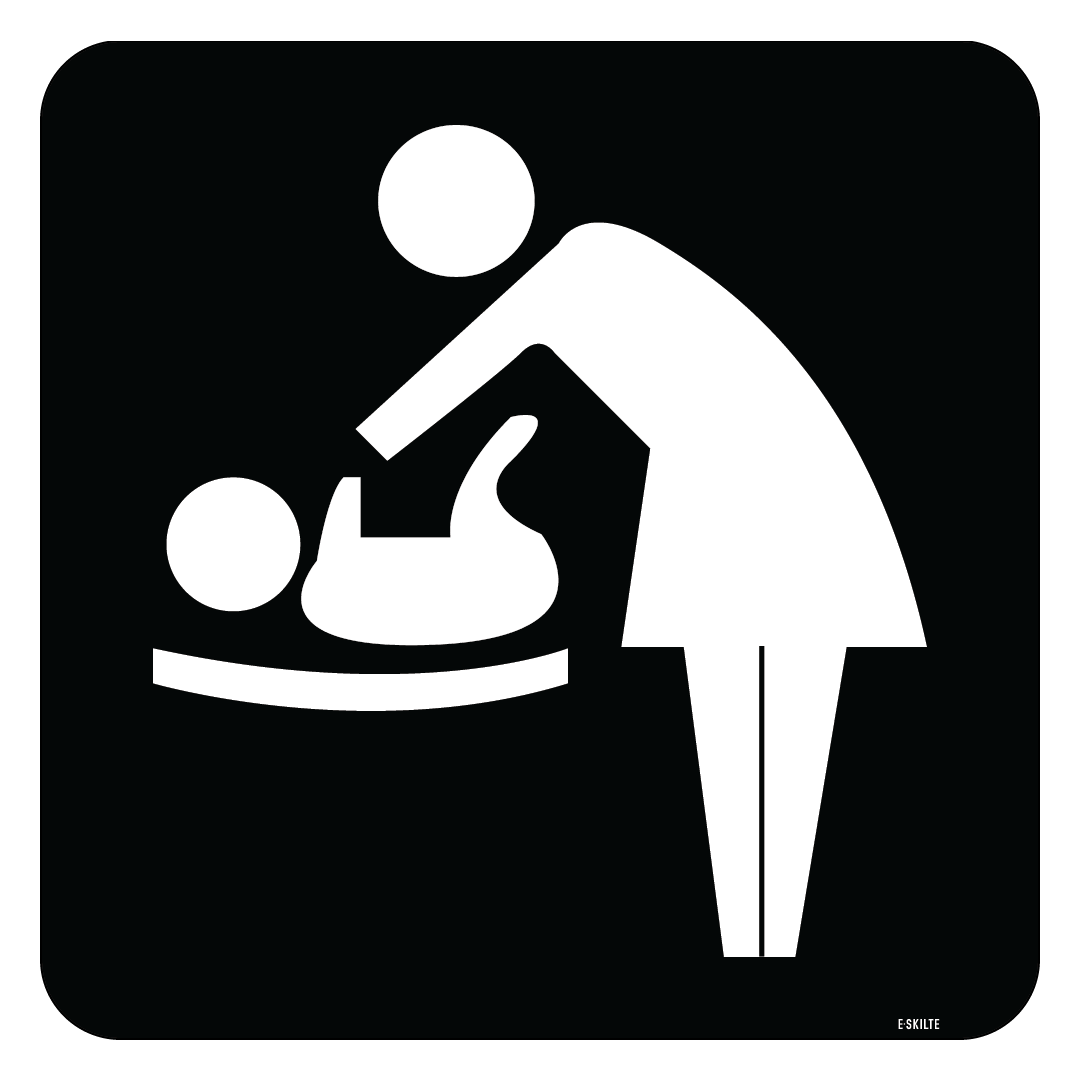 Puslerum piktogram skilt