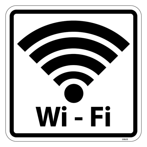 Wi-Fi piktogram. Piktogram skilt