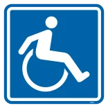 Handicap toilet piktogram skilt