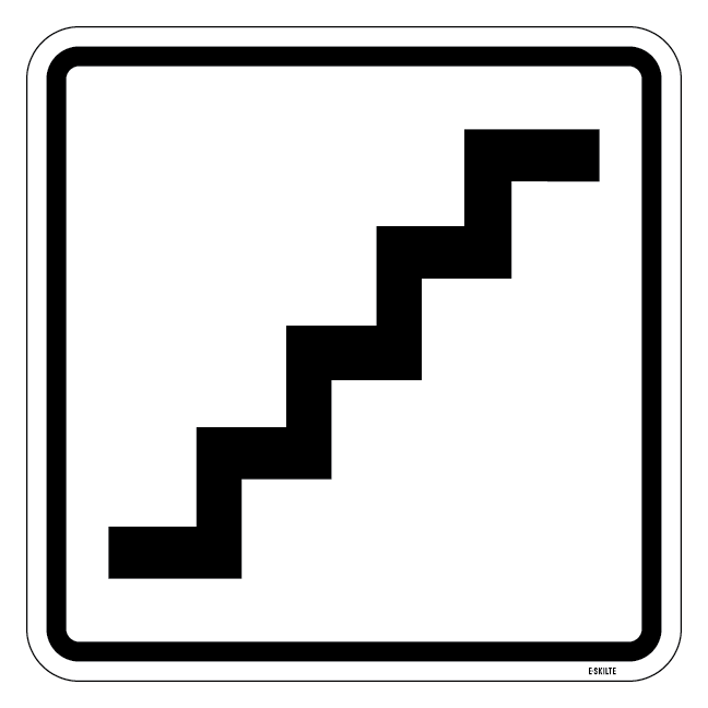 Trappe piktogram skilt