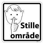 Stille område Skilt