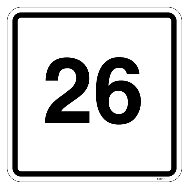 Skilt med Nummer